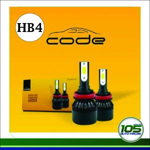 LÂMPADA SUPER LED HB4 9006 6000K 12V 6400LM